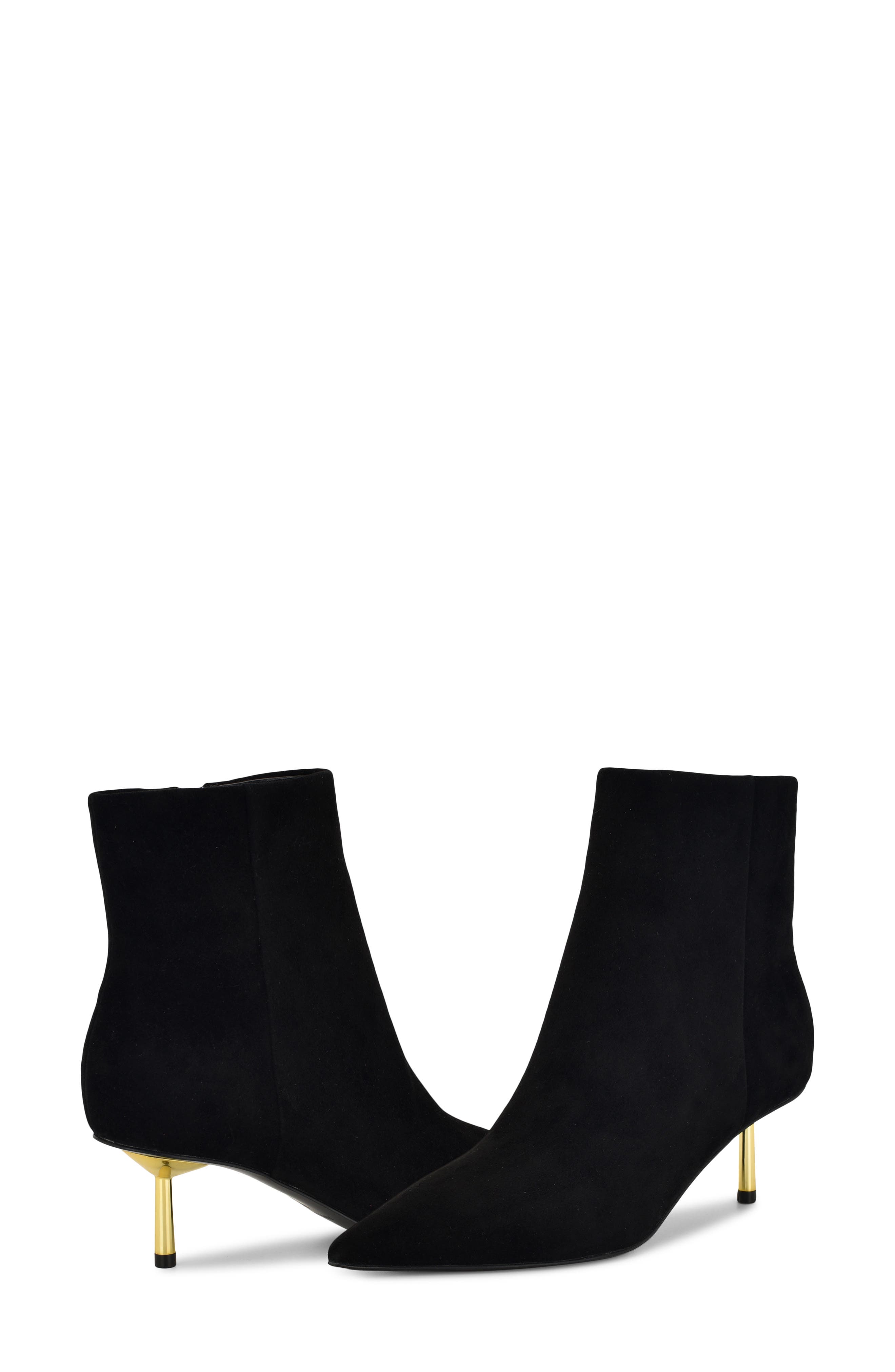 Nine West Hamesa Pointed Toe Bootie, Alternate, color, Black