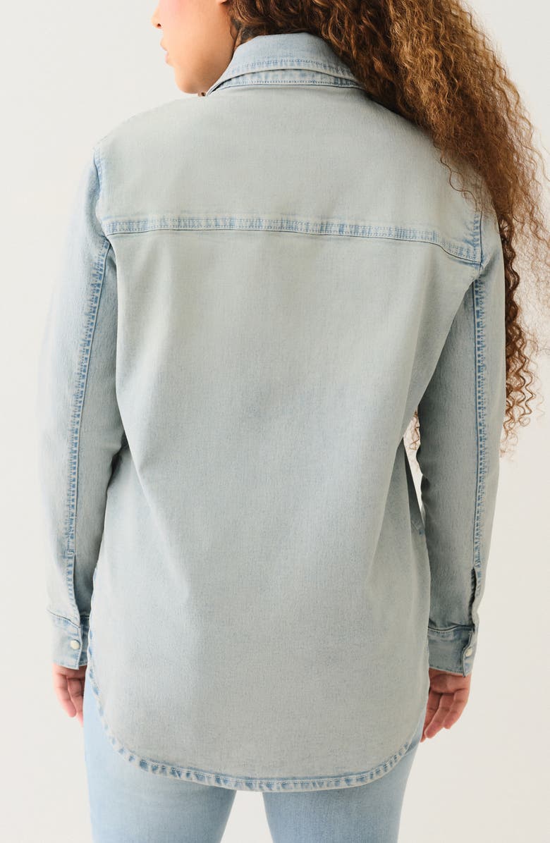 True Religion Georgia Denim Button-Up Shirt, Alternate, color, 