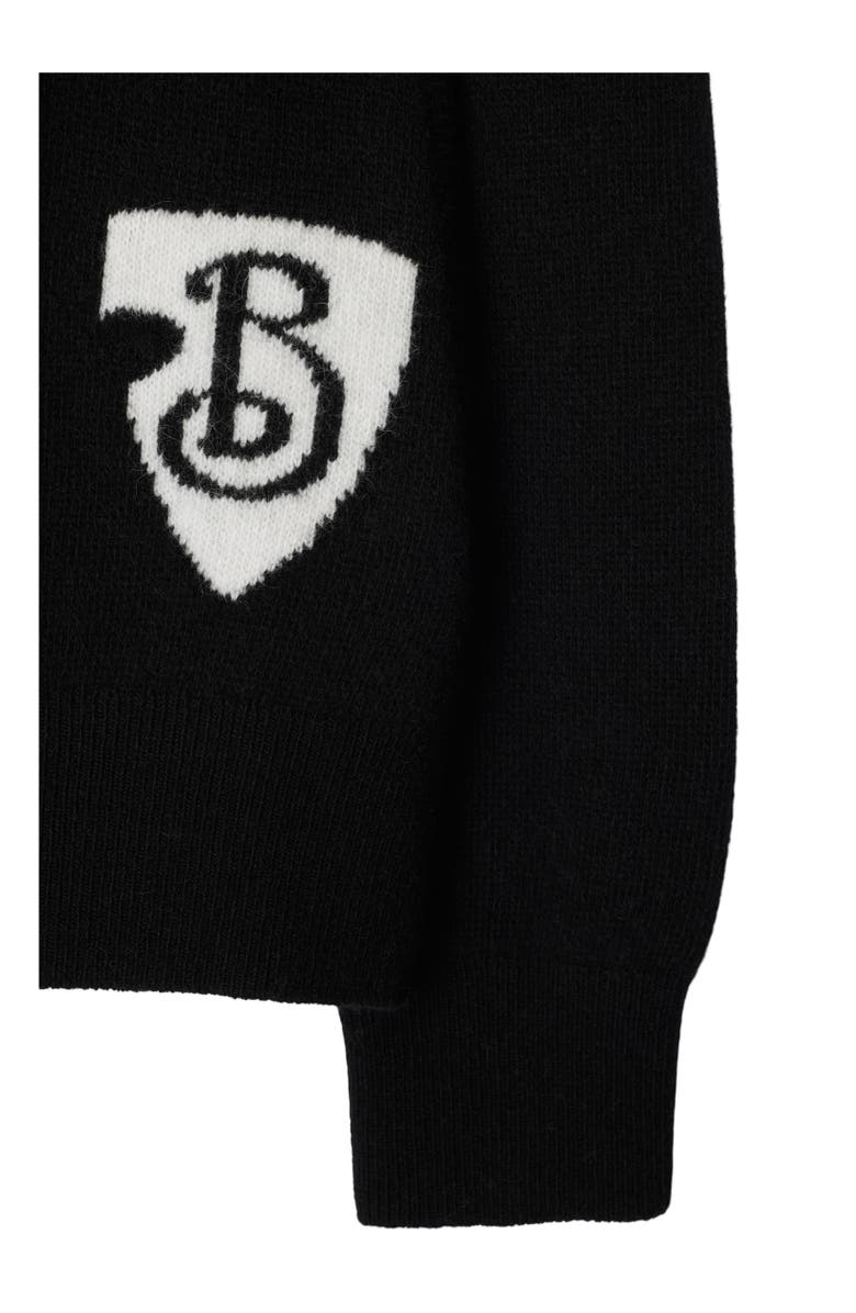 Burberry B Shield Wool Blend Bomber Jacket, Alternate, color,