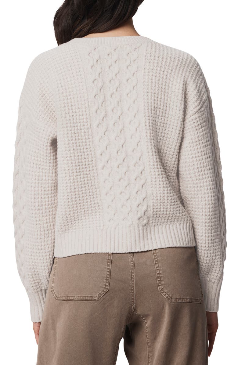 Splendid Celeste Cable Stitch Sweater, Alternate, color, Pale Oak Ivory Heather