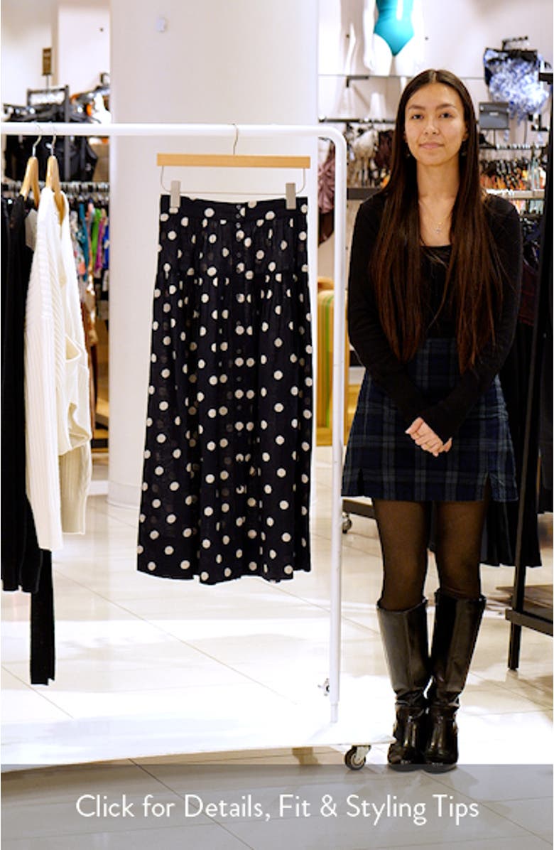 The Highland Polka Dot Cotton Skirt, sales video thumbnail