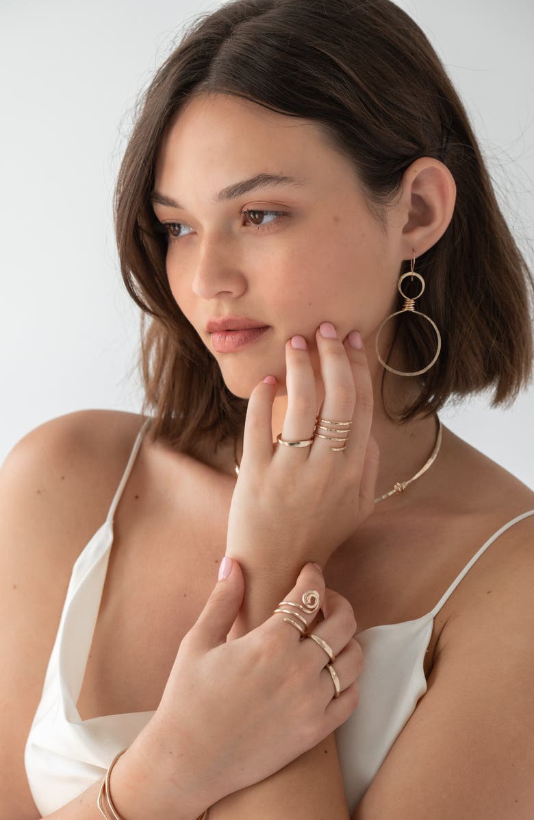 ALBISIA Ionic Ring, Alternate, color, 14K Gold Filled