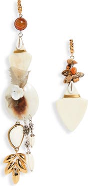 Isabel Marant Asymmetric Drop Earrings