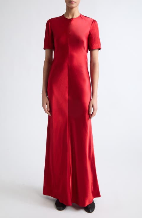 Akriti Short Sleeve Bias Dress