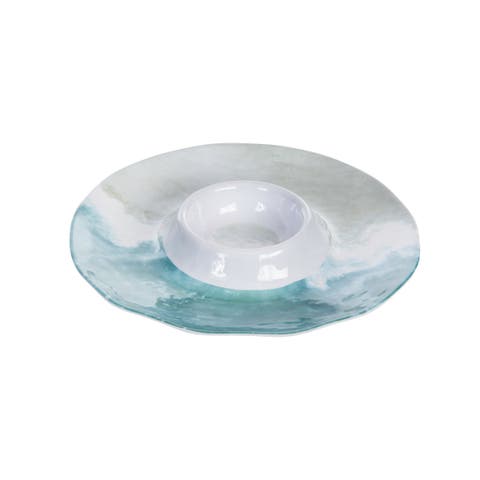 Shoreline Melamine Chip and Dip Server