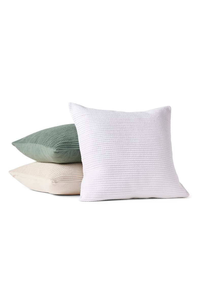 Coyuchi Marshall Organic Cotton Pillow Cover, Main, color, Alpine White