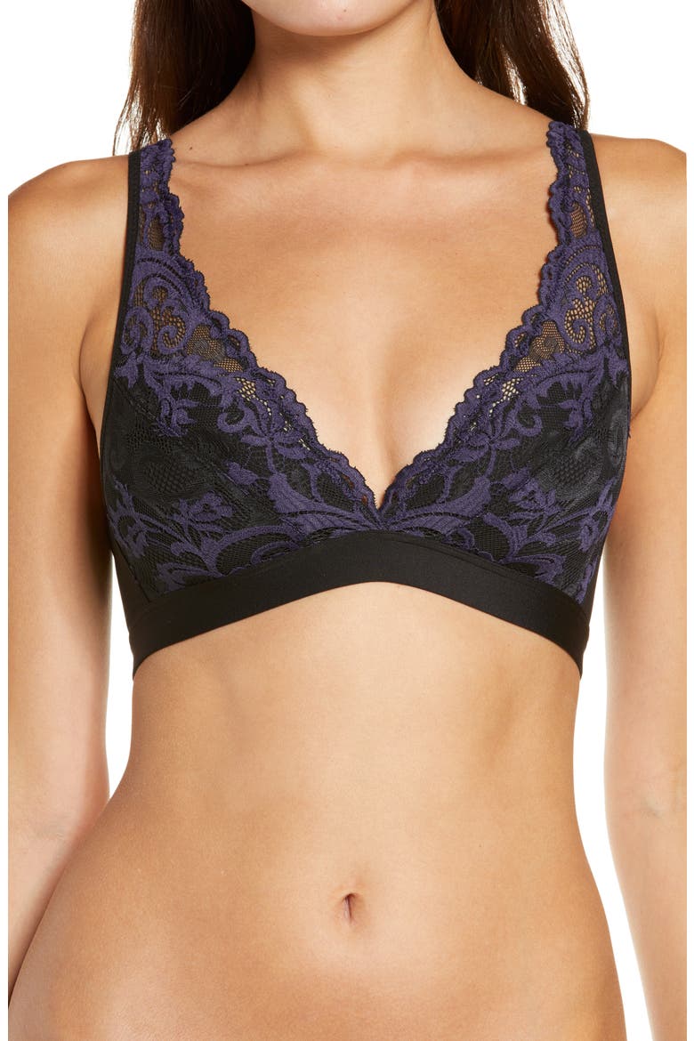Instant Icon Bralette, Main, color, BLACK/ ECLIPSE