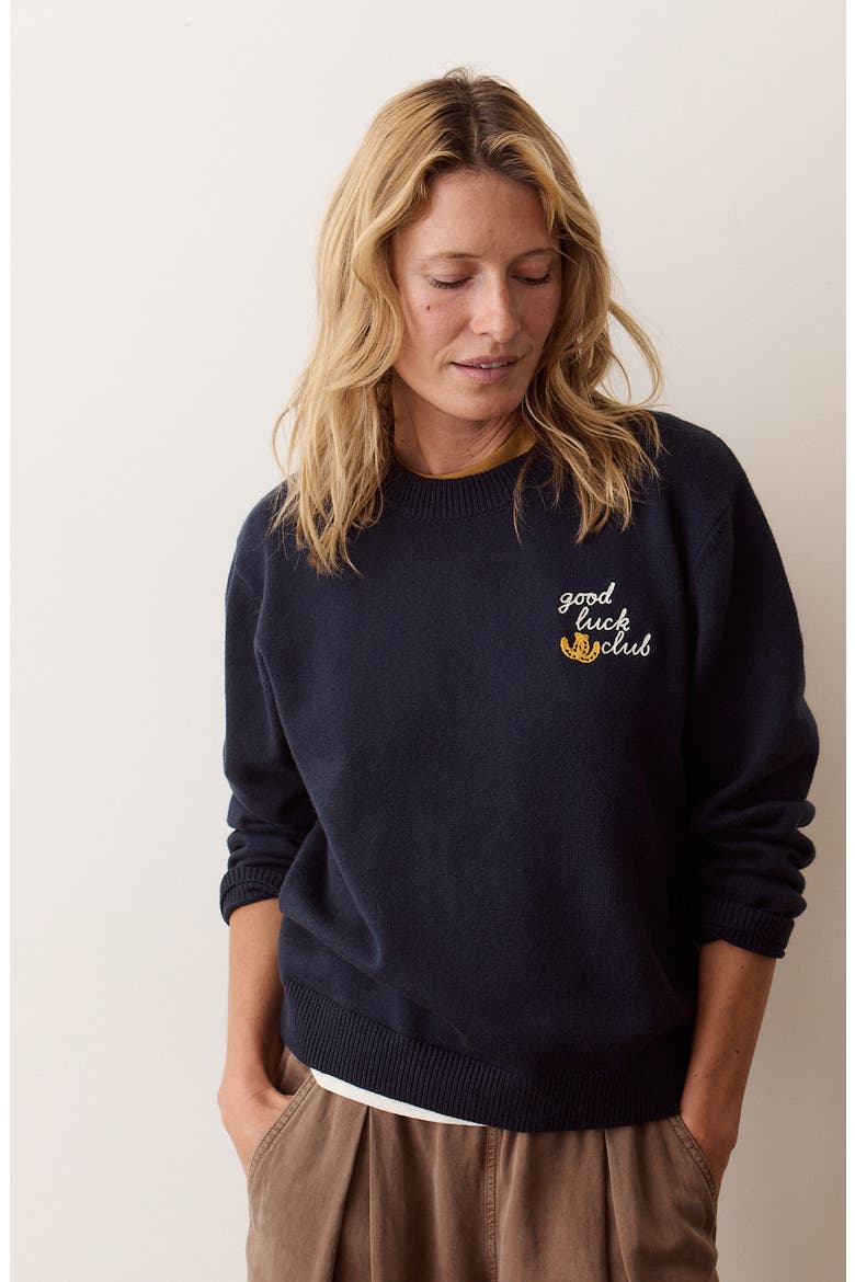 Hadley Crewneck Sweater, Alternate, color, TWILIGHT