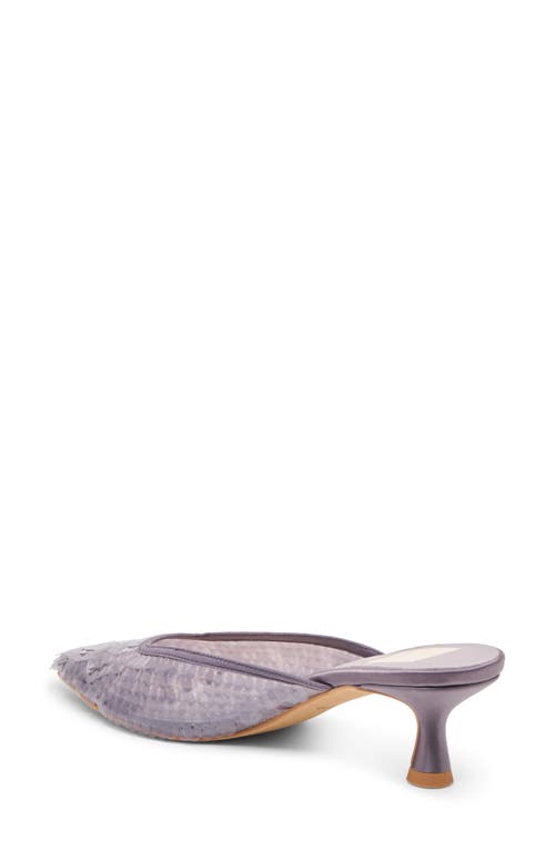 Dolce Vita Cleo Shimmer Kitten Heel Mule In Purple