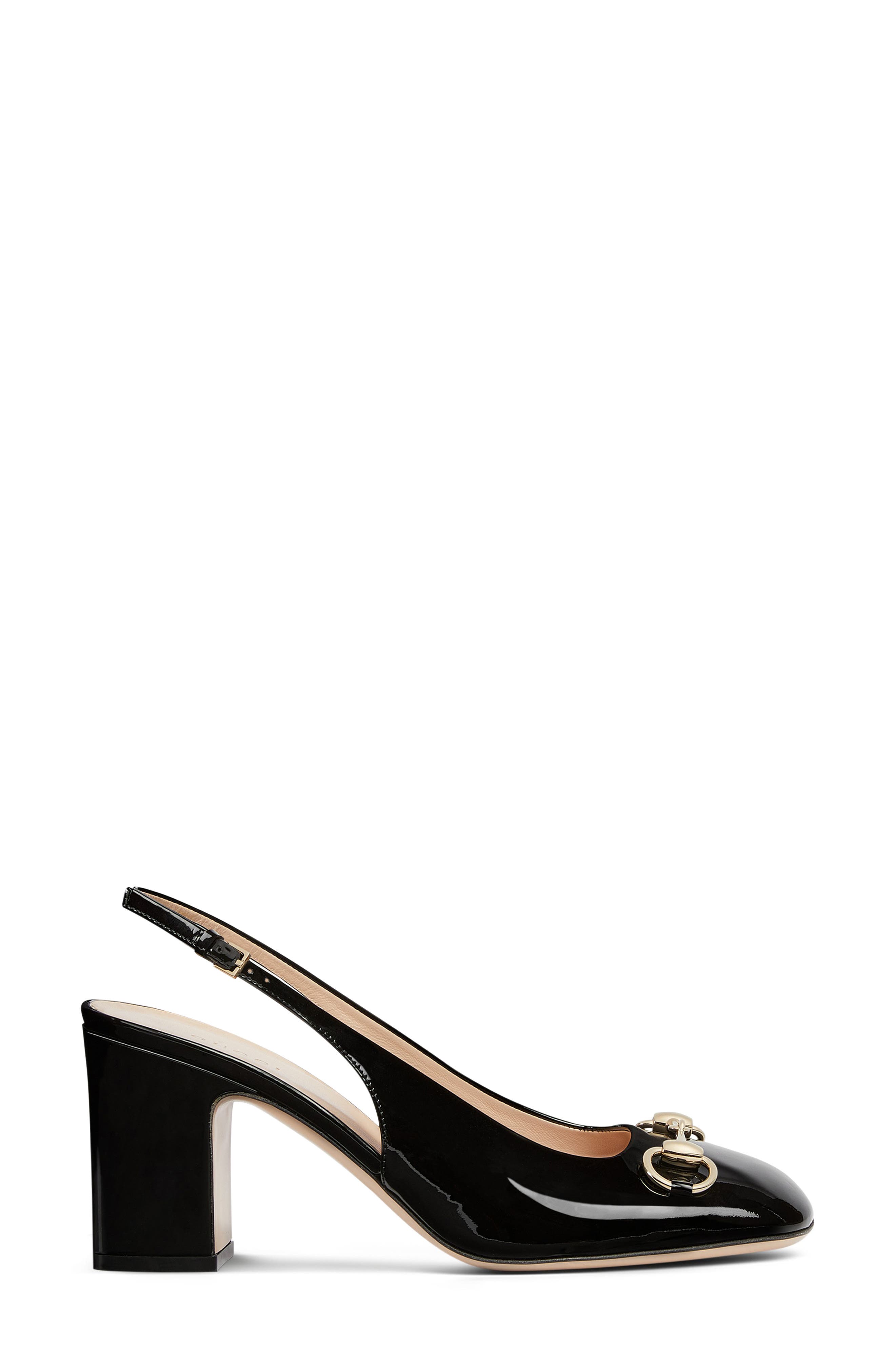 Gucci Lady Horsebit Slingback Pump, Alternate, color, 