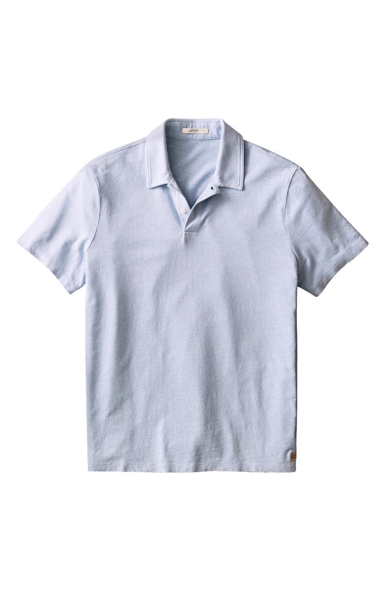 Marine Layer Hemp & Cotton Resort Polo, Alternate, color, Soft Chambray