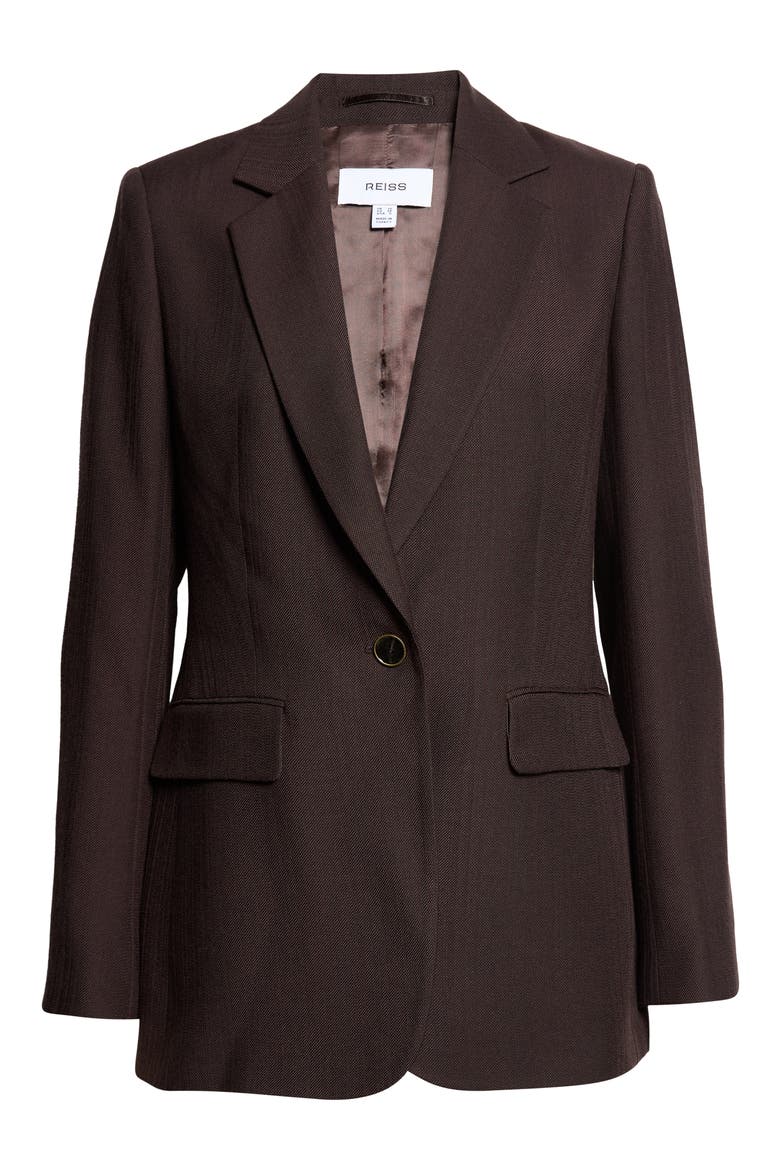 Jodie Single Button Blazer, Main, color, GRAPE