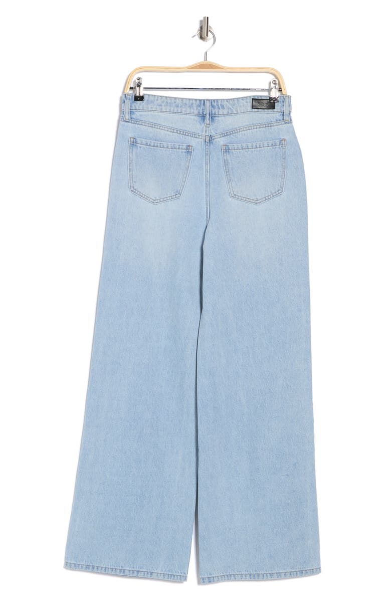 PTCL Foldover Waist Wide Leg Jeans, Alternate, color,