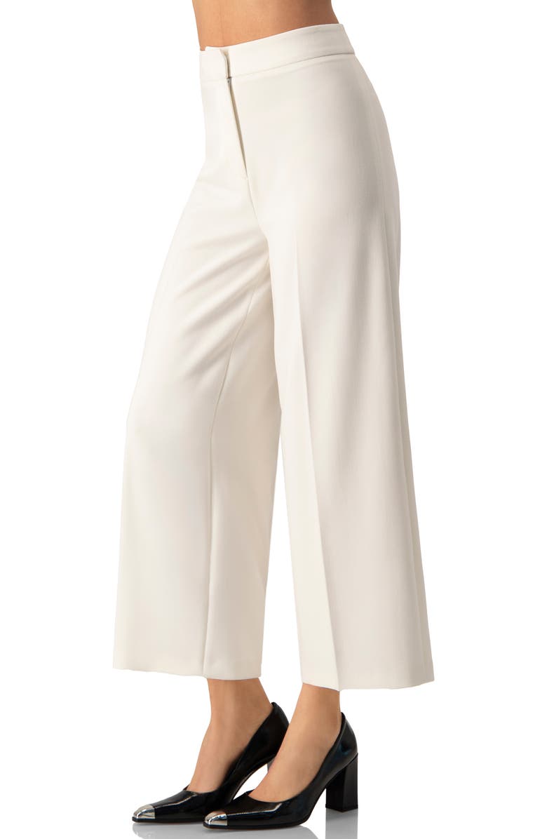 IVONNE Wide-Leg Cropped Culotte, Alternate, color, Natural