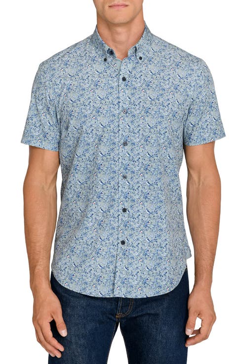 Robin Floral Short Sleeve Button Down Shirt