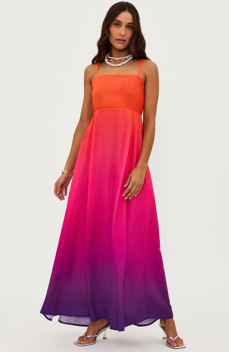 Beach Riot Rianne Ombré Colorblock Cover-Up Dress, Alternate, color,