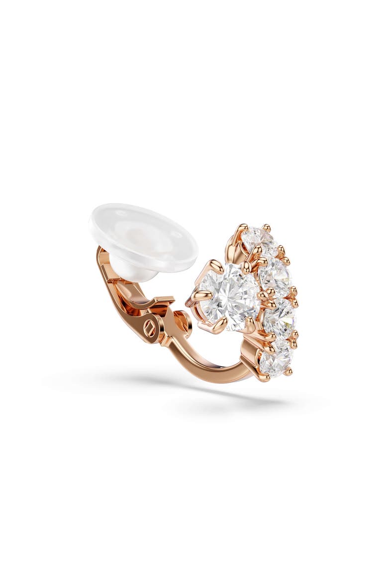 Matrix Clip-On Earrings, Alternate, color, WHITE ROSE GOLD