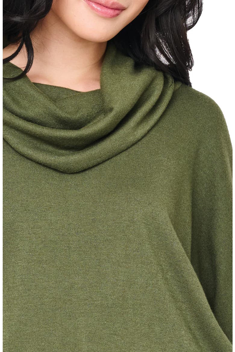Cozy Up Cowl Neck Sweater, Alternate, color, MARTINI OLIVE