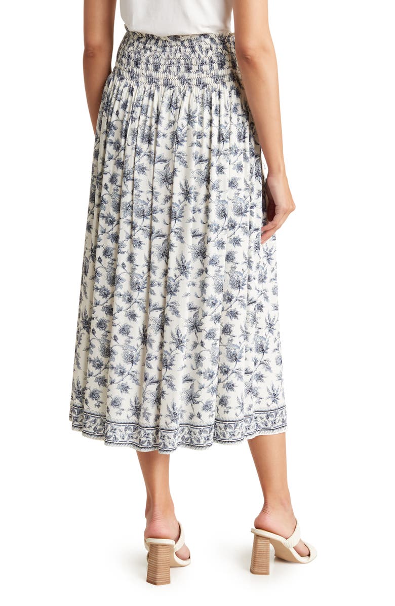 MAX STUDIO Printed Rayon Maxi Skirt, Alternate, color,