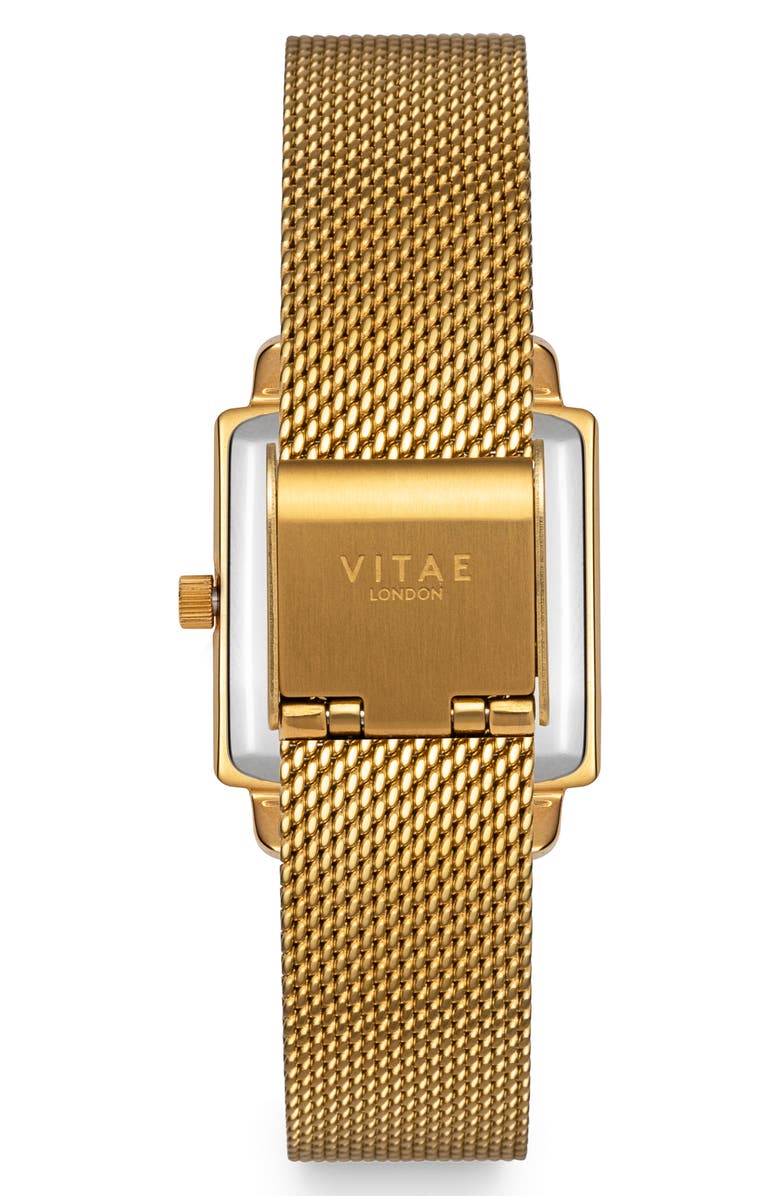 Vitae London Iiesha Petite Mesh Bracelet Watch, 25mm, Alternate, color, 