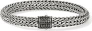 John Hardy Icon Bracelet, Sterling Silver, Pavé, 7.5mm
