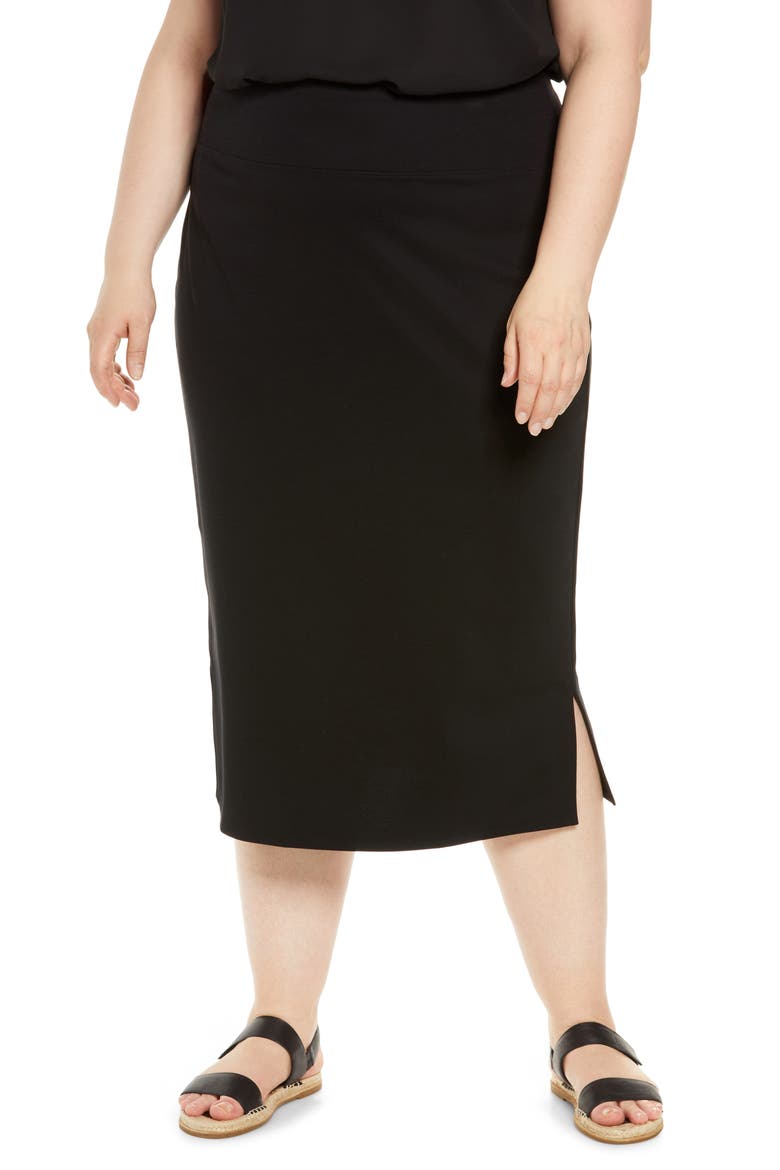 Pencil Skirt, Main, color, BLACK