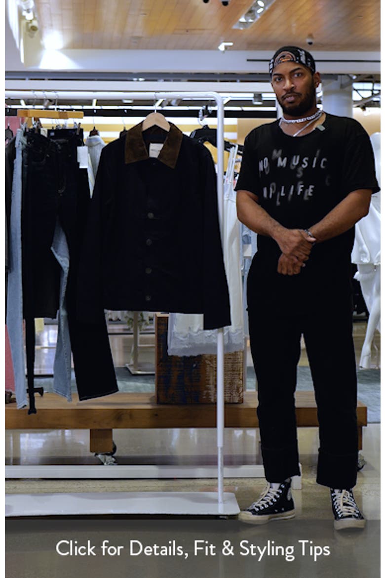 Faux Suede Collar Cotton Canvas Jacket video