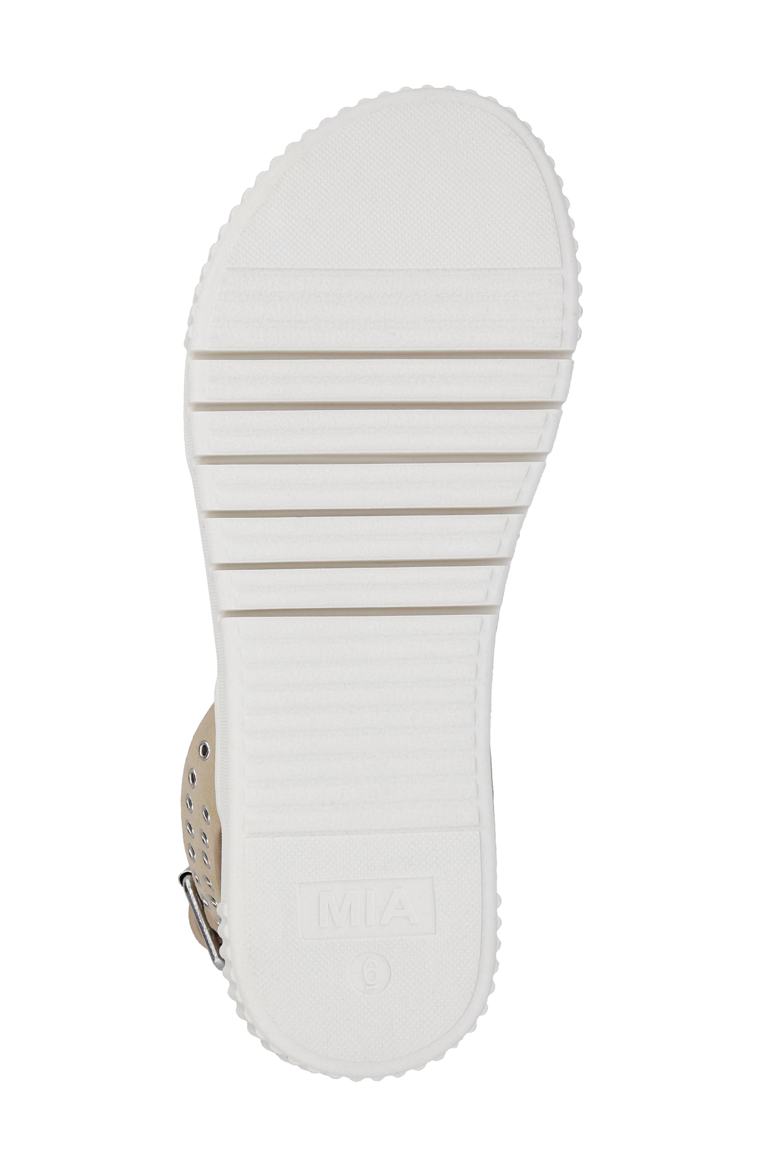 Evelin Ankle Strap Platform Sandal, Alternate, color, SAND/ SILVER