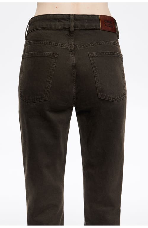 Bimba Y Lola Denim Fitted Trousers In White