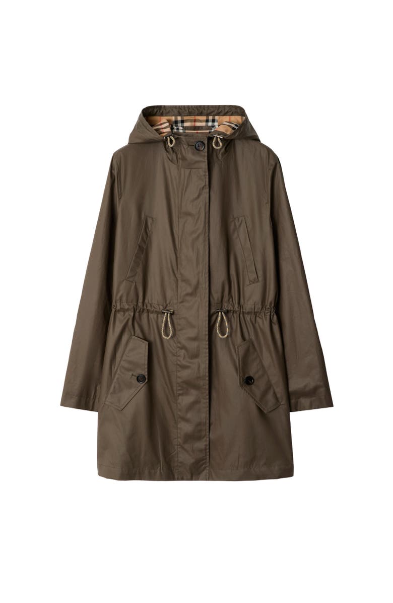 Burberry Coated Gabardine Parka, Alternate, color, 