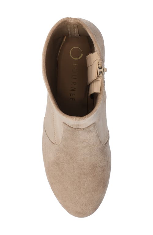 Journee Collection Journee Womens Vivia Medium And Wide Width Stretch Dress Booties In Brown