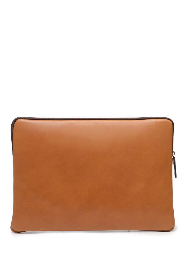 Clifford Leather Laptop Sleeve, Alternate, color, Tan