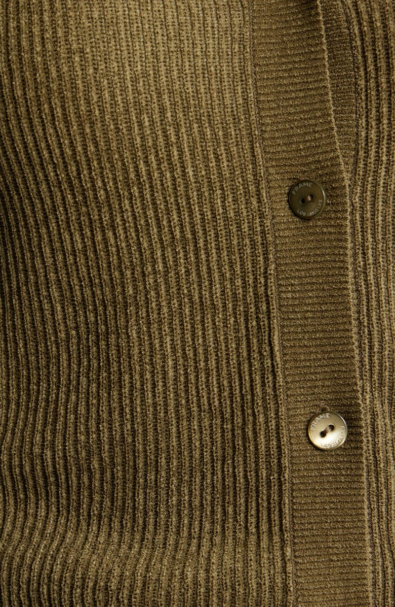 FRAME The Flounce Sweater, Alternate, color, Military Green