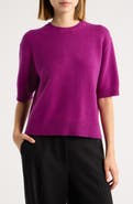 Theory Short Sleeve Cashmere Sweater