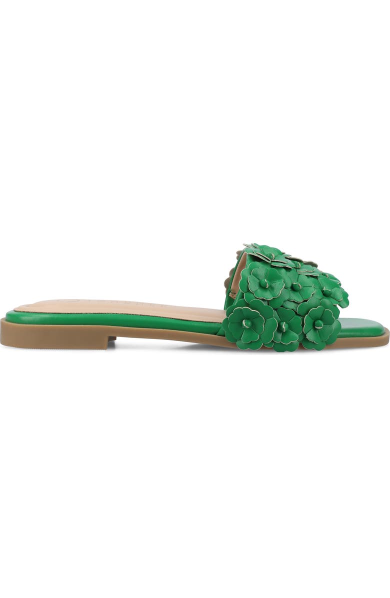 Journee Collection Azalea Slide Sandal, Alternate, color, Green