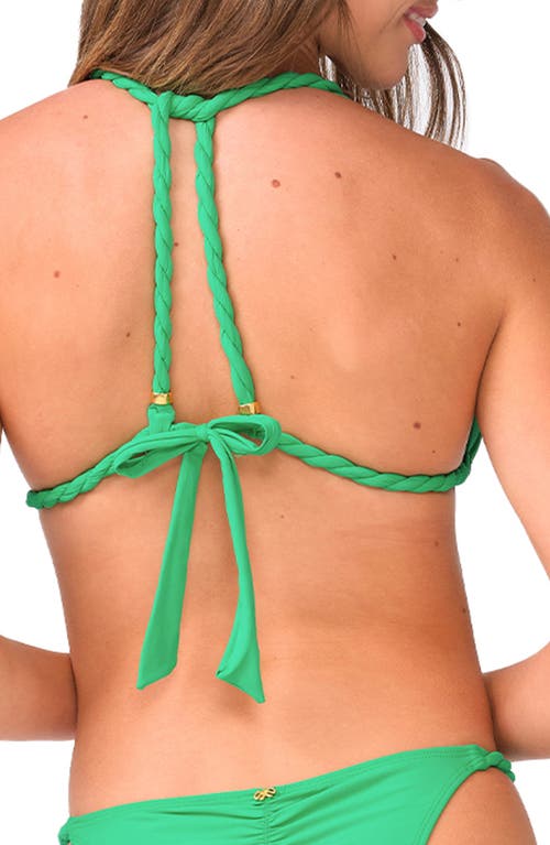 Pq Swim Shana Triangle Bikini Top In Seaweed