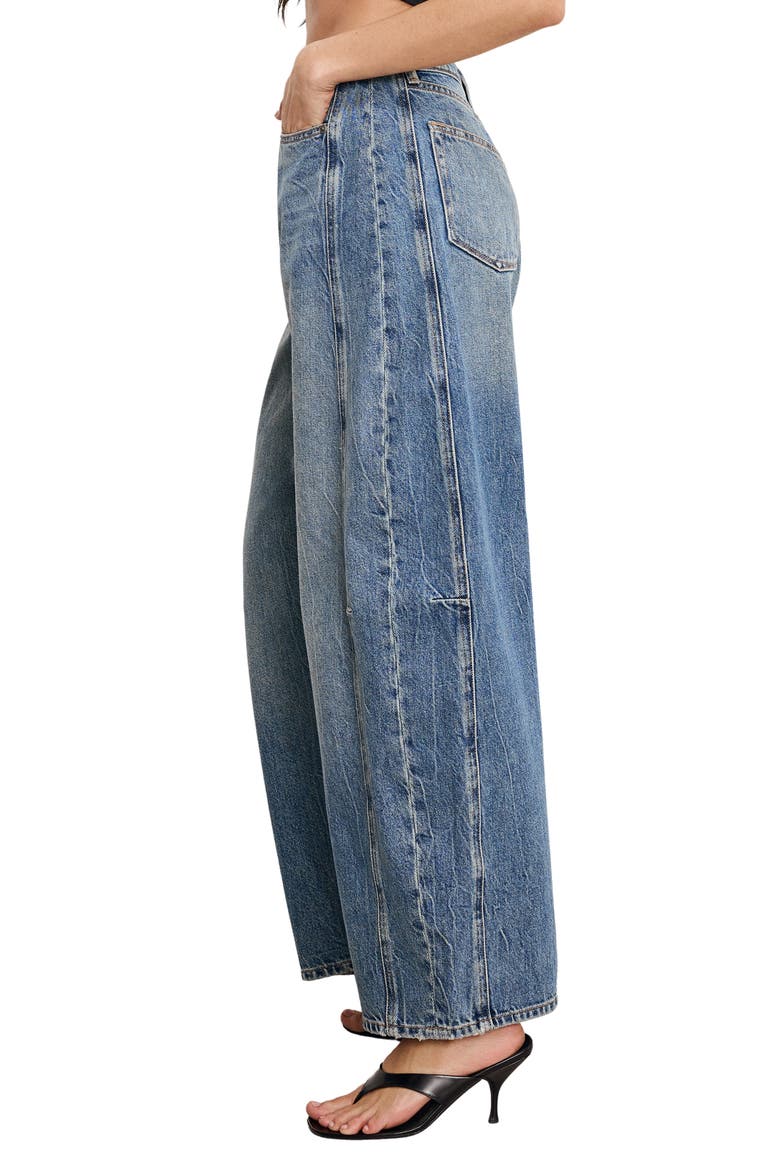 Good Extreme Super High Waist Barrel Jeans, Alternate, color, INDIGO966