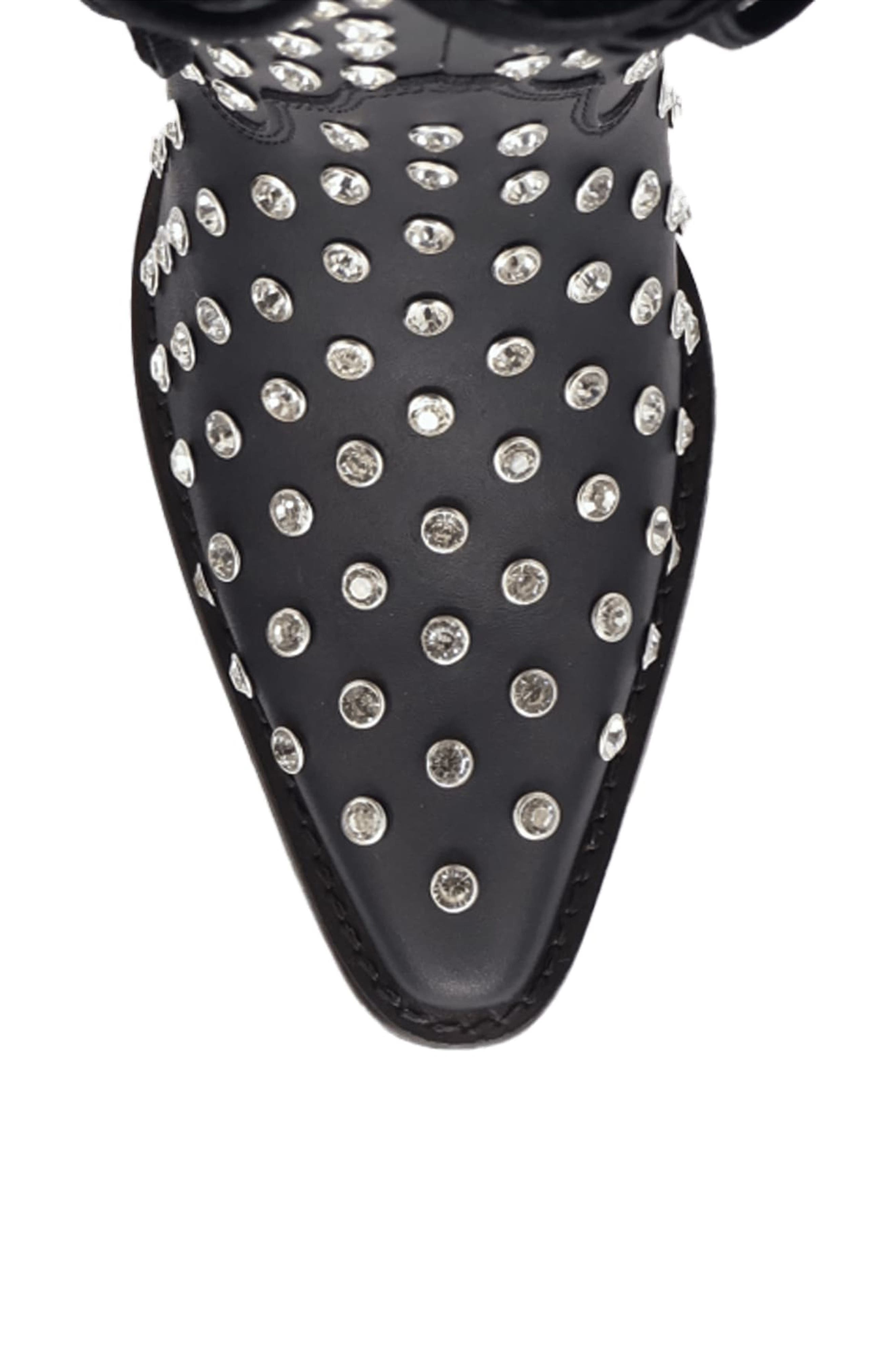 Dingo Show Pony Fringe & Rhinestone Western Boot, Alternate, color, Black