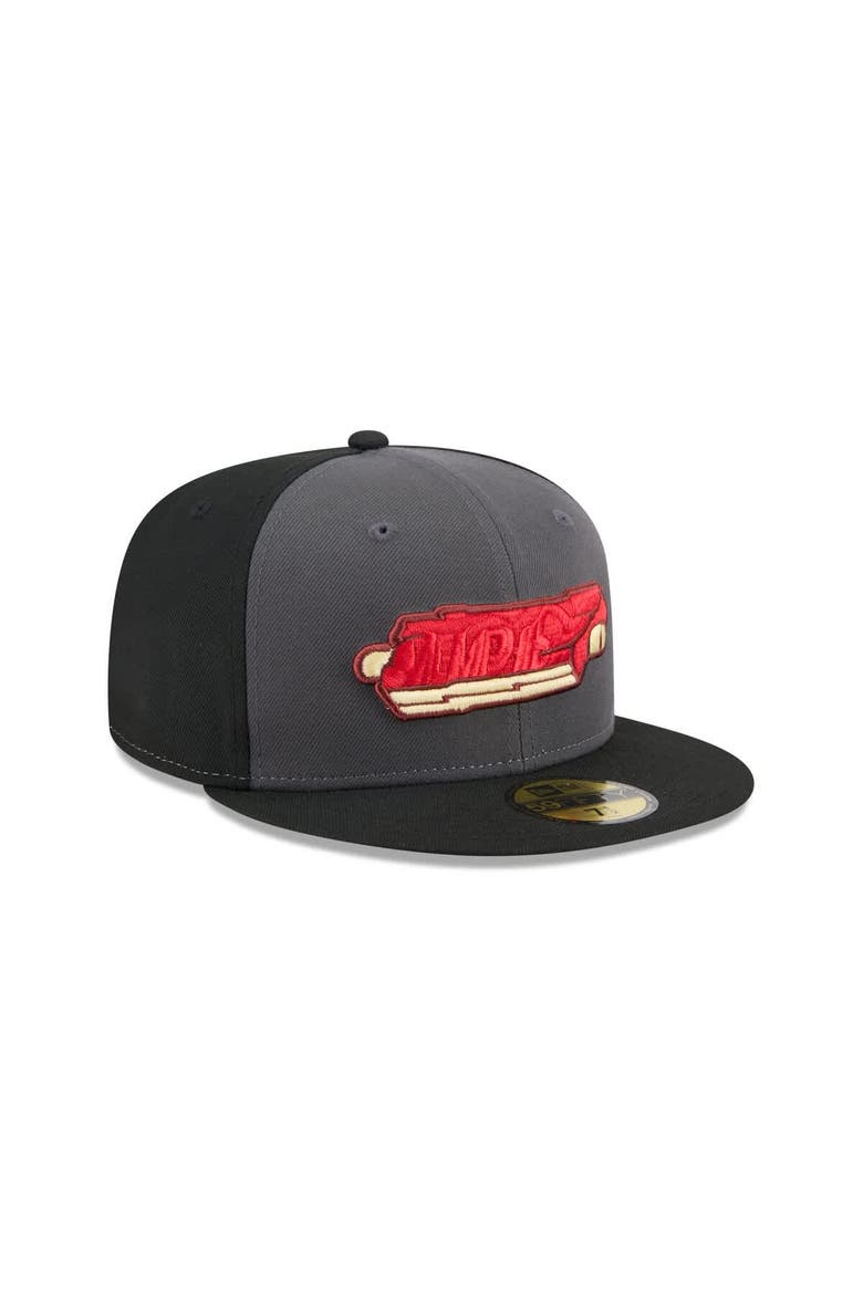 Men's New Era  Gray Memphis Redbirds Theme Nights 59FIFTY Fitted Hat, Alternate, color, Gray