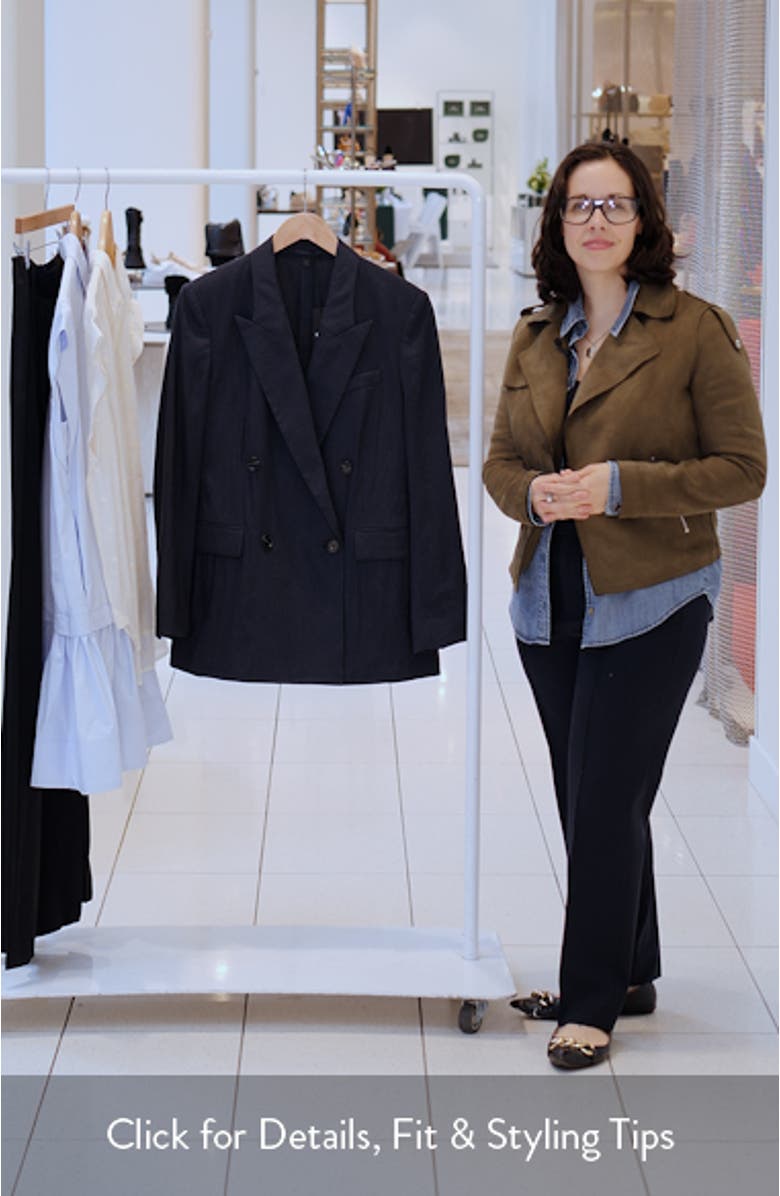 Jalet Linen Blend Doulbe Breasted Jacket, sales video thumbnail