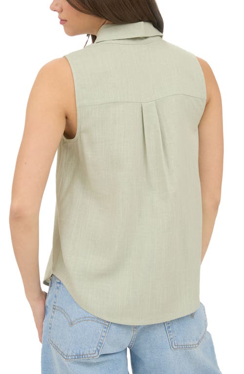 BLU PEPPER BLU PEPPER SLEEVELESS BUTTON-UP SHIRT