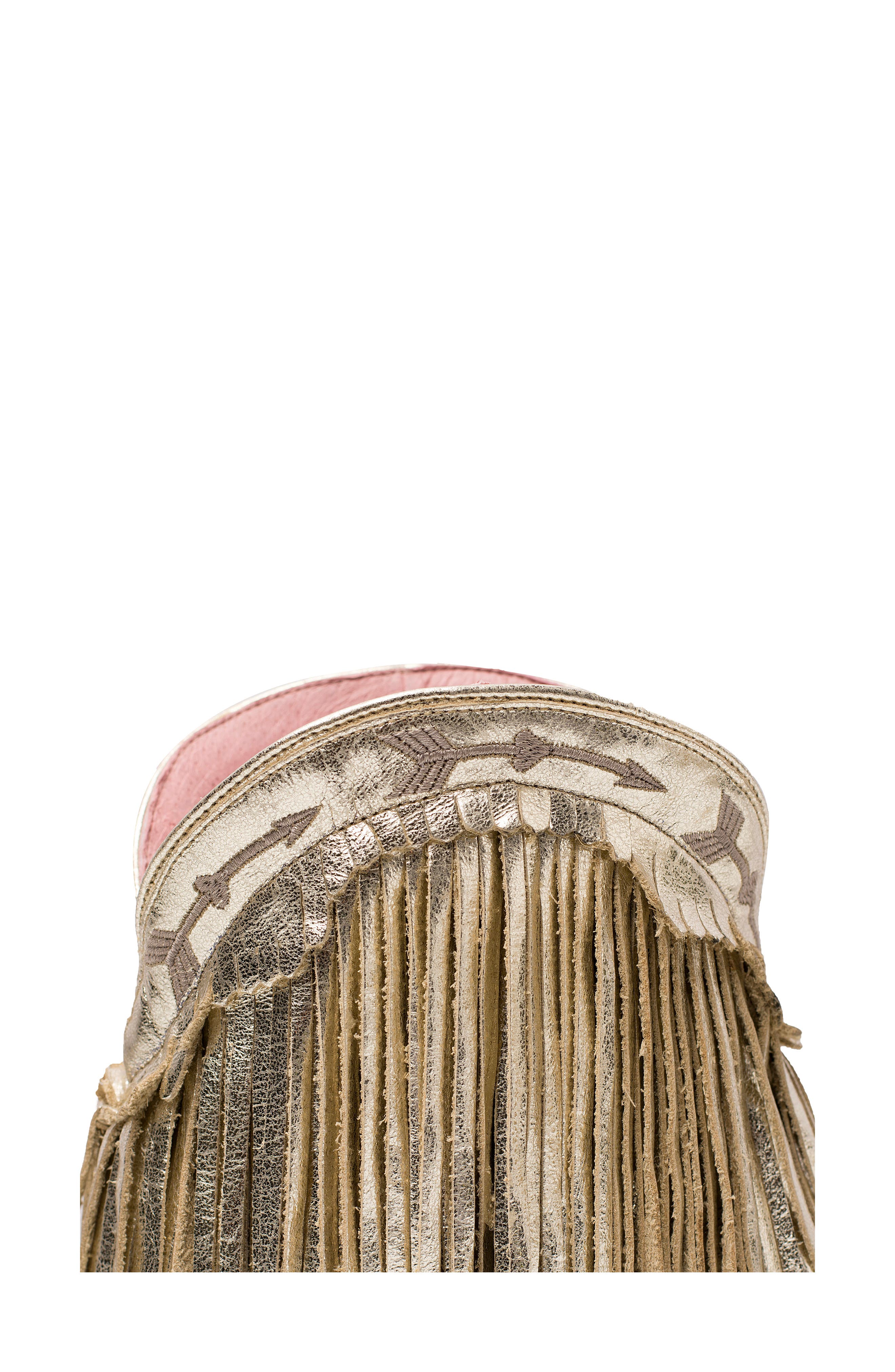 Lane Boots x Junk Gypsy Spitfire Fringe Bootie, Alternate, color, 