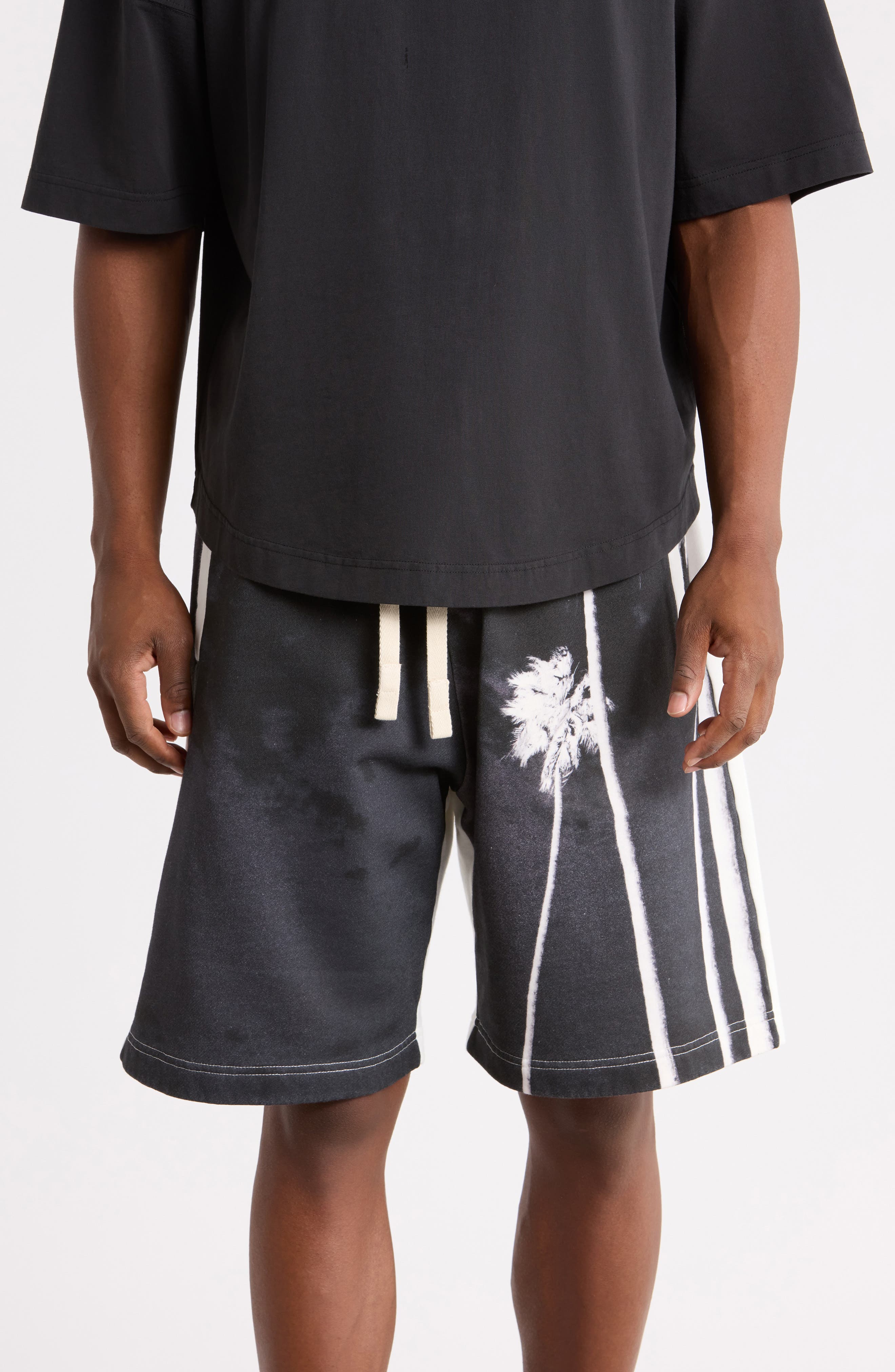 Palm Graphic Sweat Shorts