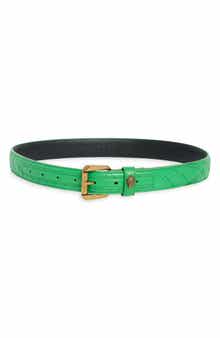 Micro Quilt Leather Belt