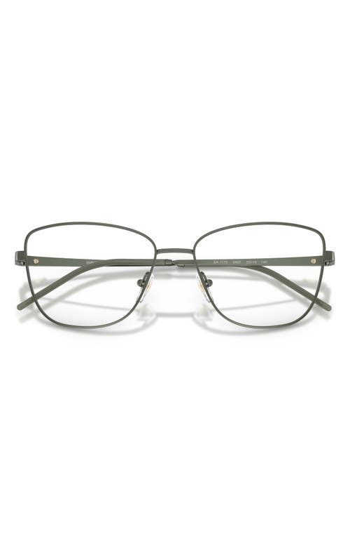 Emporio Armani 55mm Irregular Optical Glasses In Gray