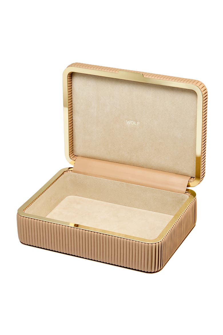 Bella Medium Jewelry Box, Alternate, color, Mocha