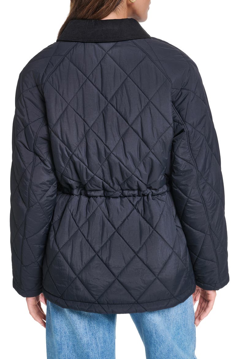 Diamond Quilted Jacket, Alternate, color, BLACK