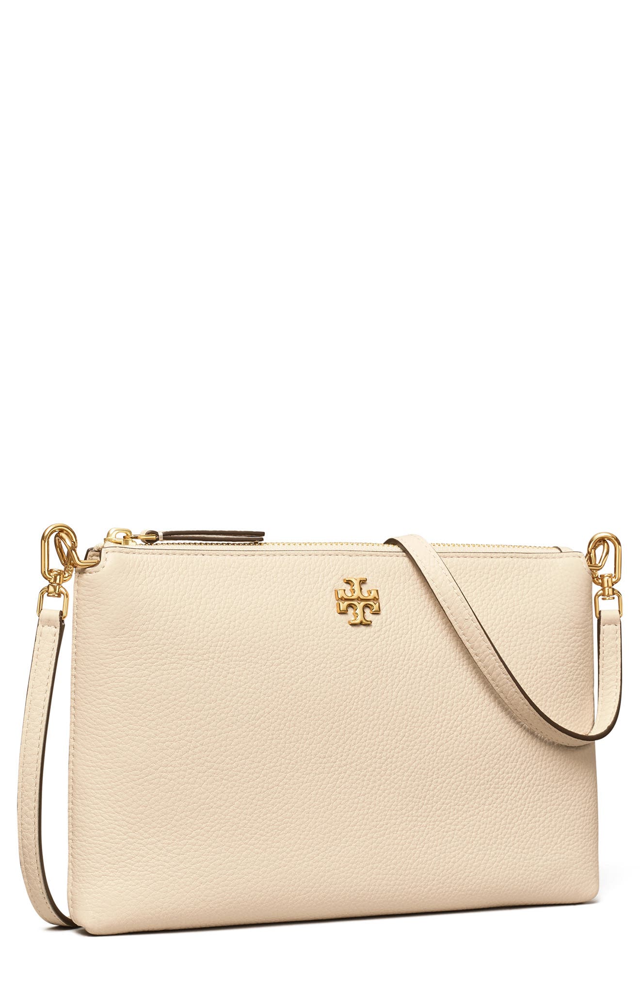 Mercer Pebbled Zip Crossbody Bag, Alternate, color, NEW CREAM