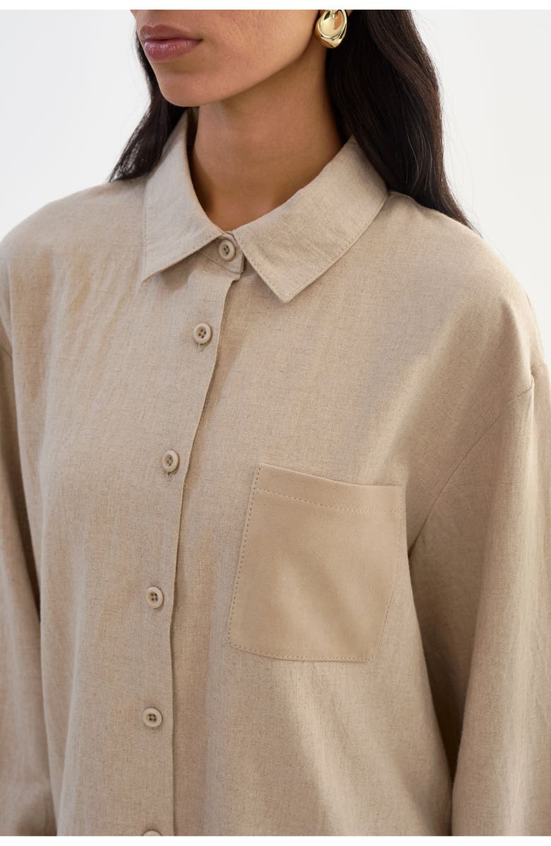LAMARQUE Ruby | Linen Shirt, Alternate, color, Beige