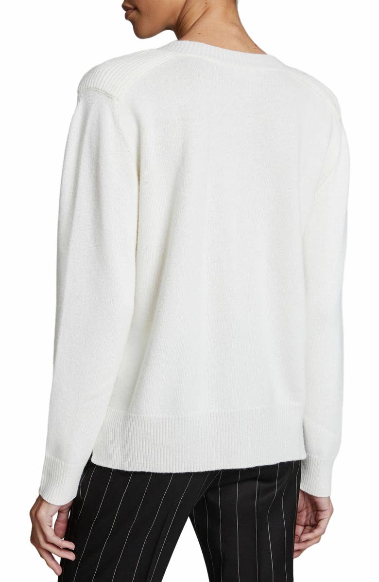 Santorelli MARY Wool and Cashmere Sweater, Alternate, color, Ivory
